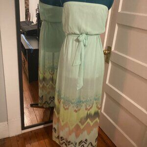 Strapless BOHO Maxi dress